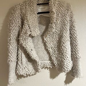 Cozy Textured Cream Sweater IRO small 36